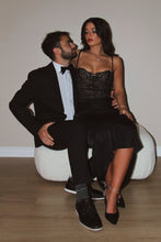 Load image into Gallery viewer, For Your Eyes Only Black Bodysuit