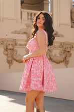 Load image into Gallery viewer, Fleur Pink Jacquard Dress