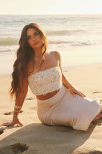 Load image into Gallery viewer, Solana Ivory Feather Bandeau