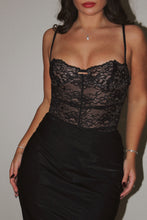 Load image into Gallery viewer, For Your Eyes Only Black Bodysuit