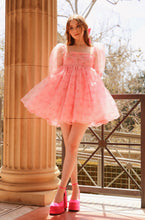 Load image into Gallery viewer, Faye Floral Puff Dress