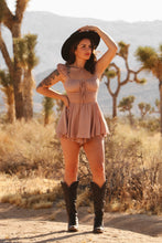 Load image into Gallery viewer, Take Me Away Taupe Romper