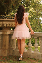 Load image into Gallery viewer, Maisie Pink Pearl Puff Dress

