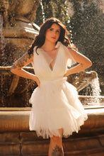 Load image into Gallery viewer, Maisie White Pearl Puff Dress
