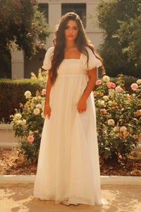 Madeline White Babydoll Gown