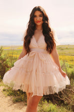 Load image into Gallery viewer, Maisie Blush Pearl Puff Dress
