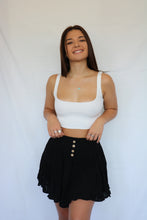 Load image into Gallery viewer, Kylie Black Ruffle Mini Skirt
