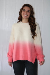Marie Pink Ombré Sweater