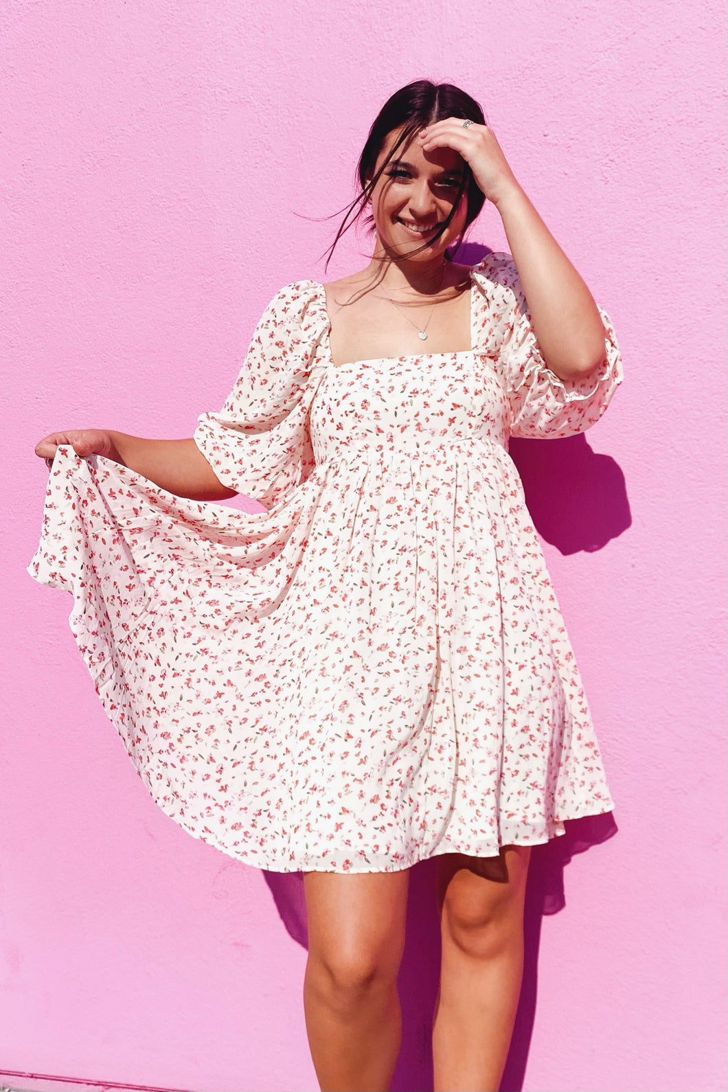 Chloe Floral Babydoll Dress Love + Lavender Boutique Chloe Floral Babydoll Dress Love + Lavender Boutique