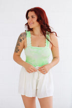 Load image into Gallery viewer, Kadie Lime Tie Dye Bodysuit
