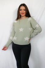 Load image into Gallery viewer, Written In The Stars Mint Sweater
