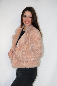 Sophia Beige Shearling Jacket