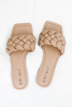Load image into Gallery viewer, Mia Beige Braided Sandals
