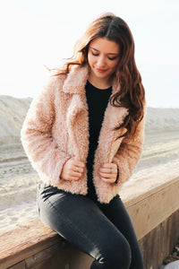 Sophia Beige Shearling Jacket