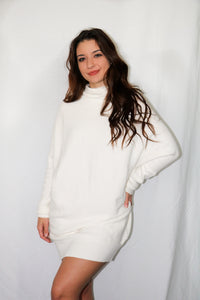 Mistletoe Cream Sweater Dress