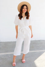 Load image into Gallery viewer, Eden White Jumpsuit
