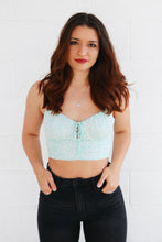 Load image into Gallery viewer, Soleil Mint Floral Top
