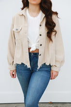 Load image into Gallery viewer, Karly Beige Corduroy Jacket
