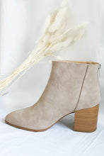 Load image into Gallery viewer, Money Moves Taupe Booties
