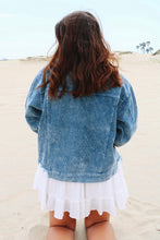 Load image into Gallery viewer, Karly Sea Blue Corduroy Jacket
