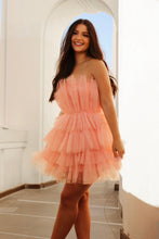 Load image into Gallery viewer, Clueless Blush Puff Dress
