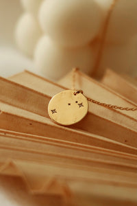 Aries Constellation Gold Pendant