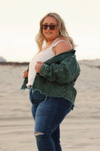 Load image into Gallery viewer, Karly Hunter Green Corduroy Jacket Curvy
