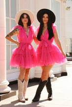 Load image into Gallery viewer, Main Attraction Hot Pink Puff Dress
