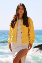 Load image into Gallery viewer, Karly Yellow Corduroy Jacket
