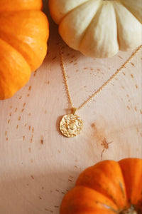 Leo Gold Coin Necklace