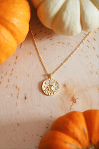 Capricorn Gold Coin Necklace