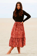 Load image into Gallery viewer, Tinsley Red Paisley Skirt
