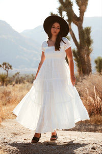 Chiquitita White Babydoll Dress