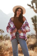 Load image into Gallery viewer, Aspen Pink Flannel Shacket
