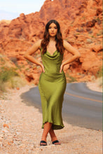 Load image into Gallery viewer, Hearts On Fire Olive Dress
