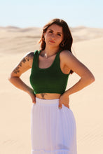 Load image into Gallery viewer, Delphine Green Knit Tank
