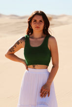 Load image into Gallery viewer, Delphine Green Knit Tank
