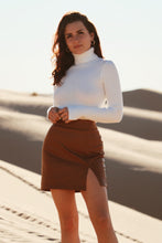 Load image into Gallery viewer, Valencia Brown Leather Skirt
