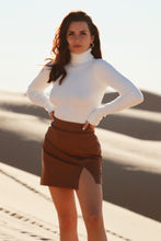 Load image into Gallery viewer, Valencia Brown Leather Skirt
